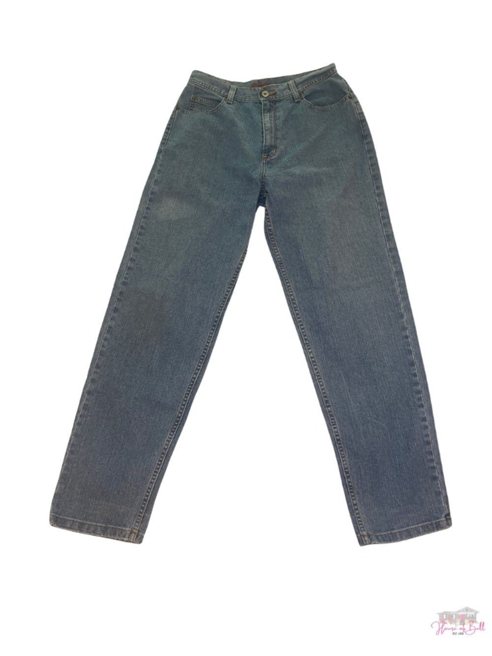 Vintage Eddie Bauer High Rise Straight Leg Mom Jeans Medium Wash 10R 30x32